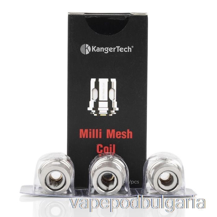 Vape 10000 Дръпки Kanger Milli Mesh Replacement Coils 0.15ohm Mesh Coils